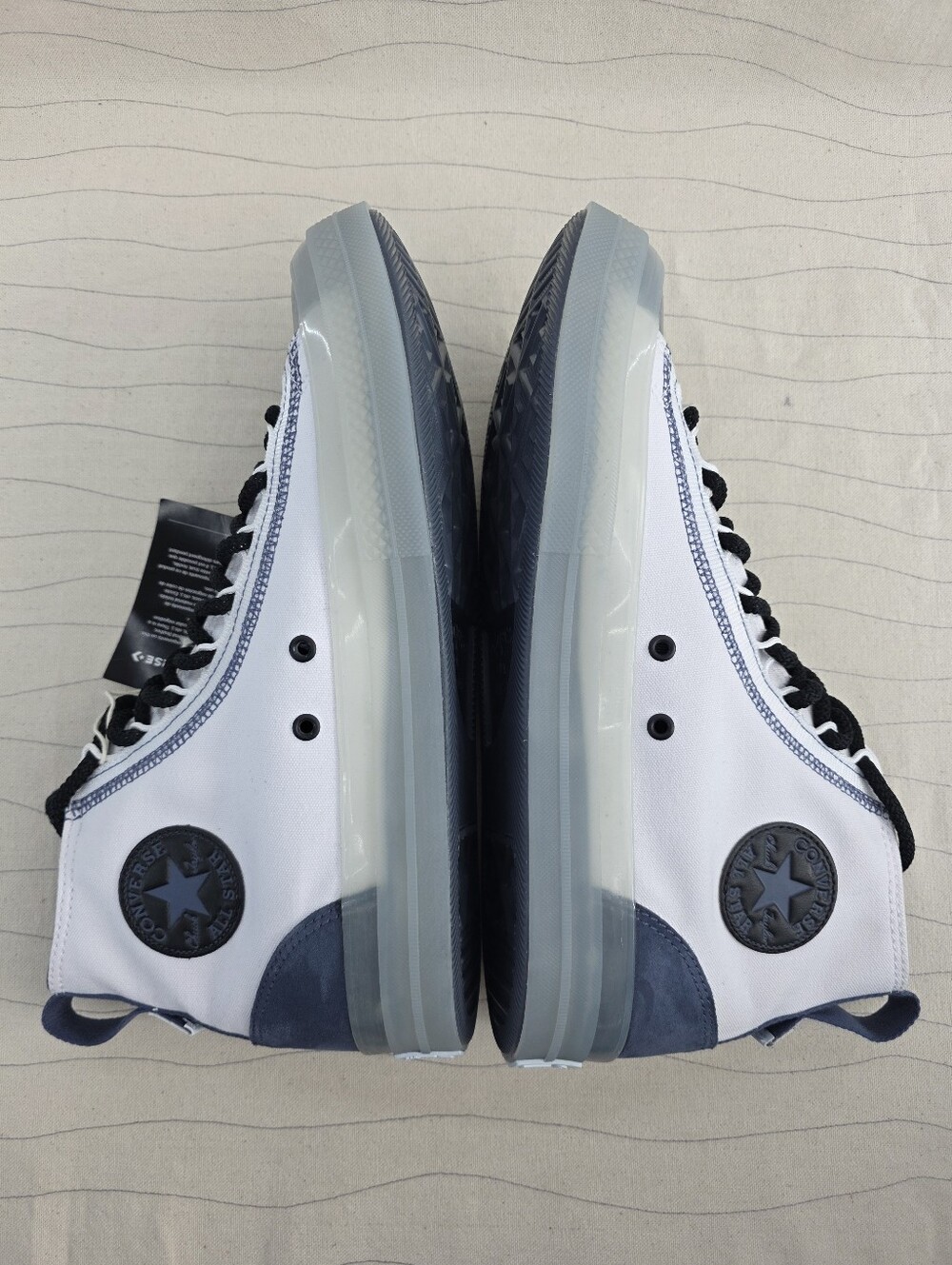 Converse Mens Chuck Taylor All Star CX EXP2 White Blue Shoes A12869C Size 10.5 - Picture 9 of 12